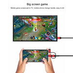 3in1 マイクロUSB＋USB-C / タイプC＋8ピンからHDMI HDTVケーブル