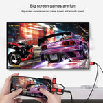 3in1 マイクロUSB＋USB-C / タイプC＋8ピンからHDMI HDTVケーブル