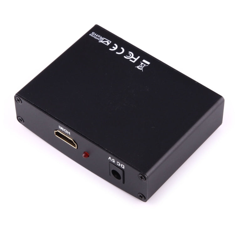 1080P HD HDMIからYPbPrビデオおよびR/Lオーディオアダプターコンバーター、HDMIからYPbPr+R/L
