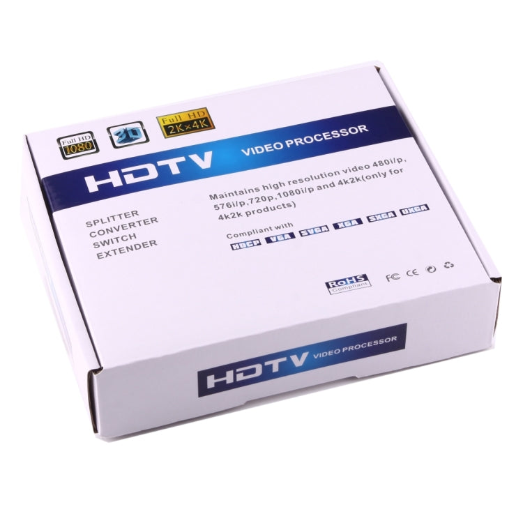 1080P HD HDMIからYPbPrビデオおよびR/Lオーディオアダプターコンバーター、HDMIからYPbPr+R/L