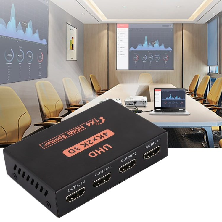 CY10 UHD 4K x 2K 3D 1 x 4 HDMIスプリッター、CY10