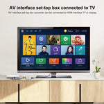 HOWEI HW-2105 ミニAV CVBS/L+RオーディオからHDMIコンバーターアダプター、スケーラー1080P対応、HW-2105 AVからHDMI