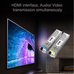 OPT882-KVM HDMIエクステンダー（受信機＆送信機）光ファイバーエクステンダー USBポートとKVM機能付き、伝送距離: 20KM、OPT882-KVM