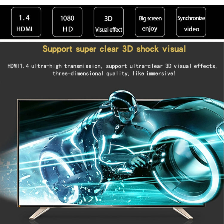 15m HDMI 1.4バージョン 1080P 編み込みネットライン 青黒ヘッド HDMIオス- HDMIオス オーディオビデオコネクターアダプターケーブル、長さ: 15m