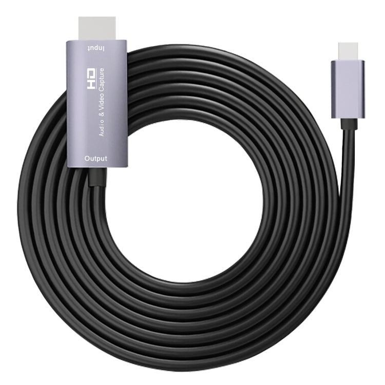 Z36A HDMIオス to USB-C / Type-Cオス HDビデオキャプチャーカード ケーブル長2m HDMI to Type-C