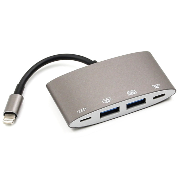 1040KEY 8ピンからUSB + Type-C / USB-C + OTG多機能コンバーターアダプター, 1040KEY