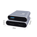 Z37 HDMI メス + マイク から HDMI メス + オーディオ + USB HD ビデオ＆オーディオキャプチャカード ループ付き、Z37