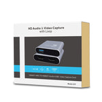 Z37 HDMI メス + マイク から HDMI メス + オーディオ + USB HD ビデオ＆オーディオキャプチャカード ループ付き、Z37