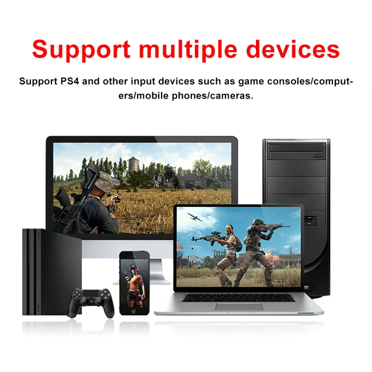 Z37 HDMI メス + マイク から HDMI メス + オーディオ + USB HD ビデオ＆オーディオキャプチャカード ループ付き、Z37
