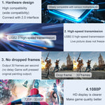 USB 2.0 から HDMI HD ゲームライブ録画モニタリングキャプチャ