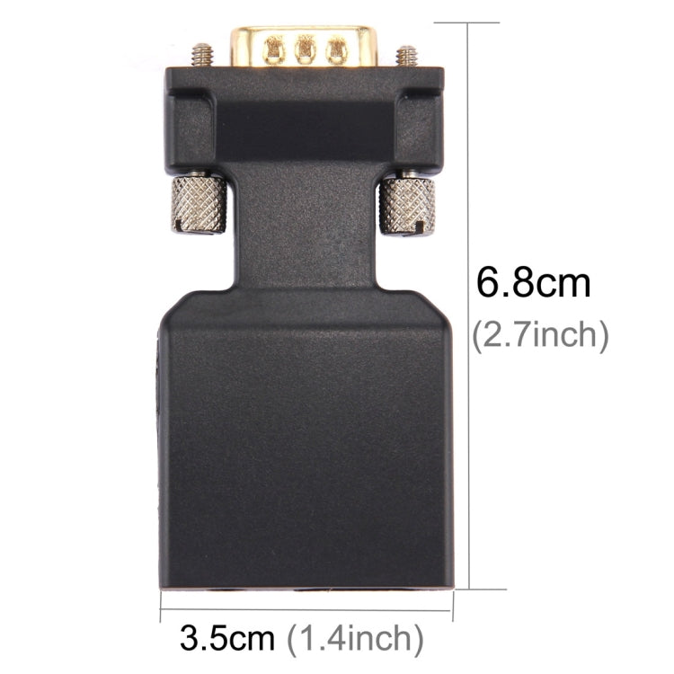 HD 1080P VGAからHDMI+オーディオビデオ出力コンバーターアダプター HDTVモニター・プロジェクター用、VGAからHDMI+オーディオ