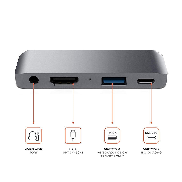 HW-TC29 4イン1 Type-C / USB-C 多機能拡張ハブアダプター iPad Proハブ