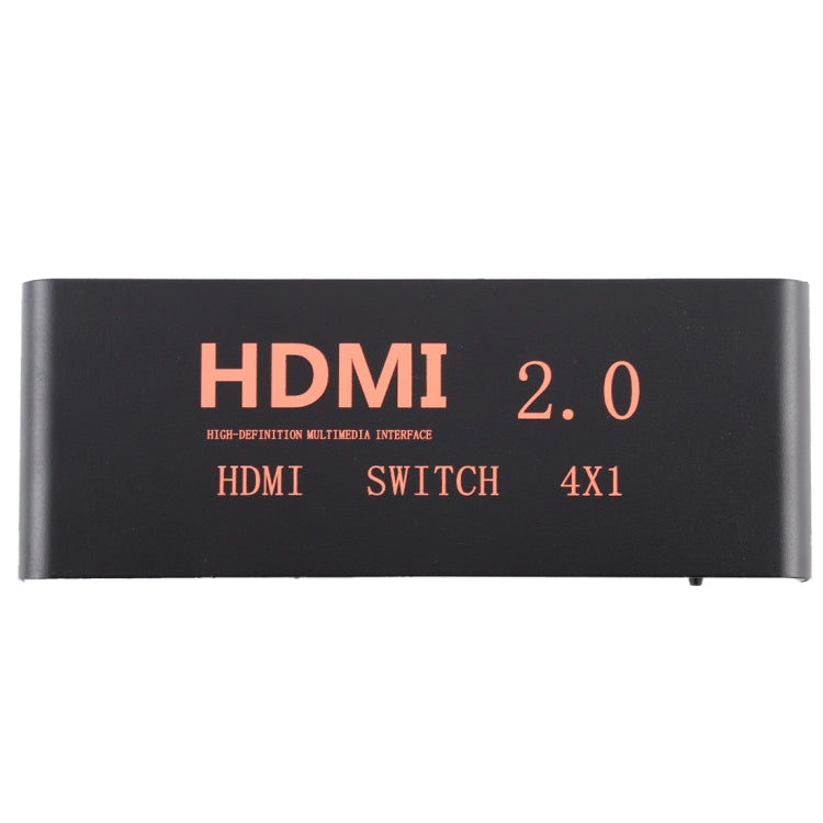 4X1 4K/60Hz HDMI 2.0スイッチ リモコン付き、EUプラグ、4X1