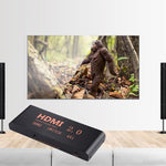 4X1 4K/60Hz HDMI 2.0スイッチ リモコン付き、EUプラグ、4X1
