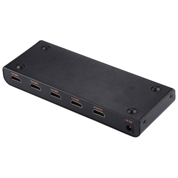 4X1 4K/60Hz HDMI 2.0スイッチ リモコン付き、EUプラグ、4X1