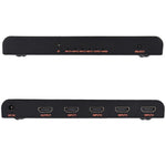 4X1 4K/60Hz HDMI 2.0スイッチ リモコン付き、EUプラグ、4X1