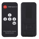 4X1 4K/60Hz HDMI 2.0スイッチ リモコン付き、EUプラグ、4X1