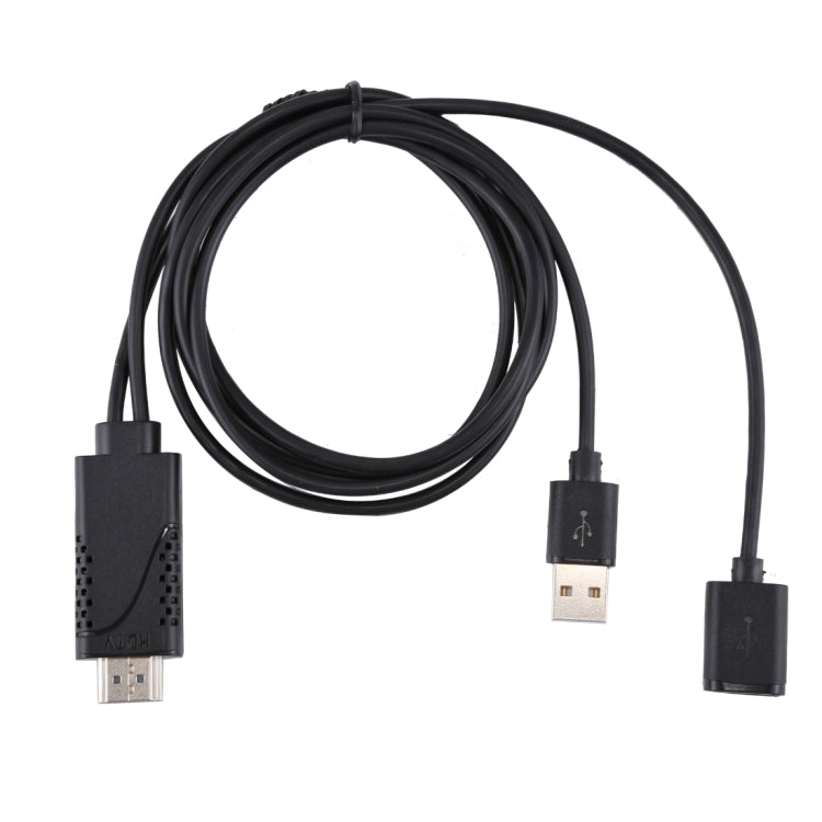 1080P USB 2.0オス＋USB 2.0メスからHDMI HDTV AVアダプターケーブル iPhone / iPad、Androidスマートフォン対応