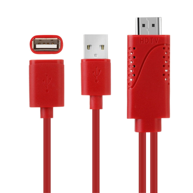 USBオス＋USB 2.0メスからHDMI電話用HDTVアダプターケーブル