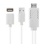 USBオス＋USB 2.0メスからHDMI電話用HDTVアダプターケーブル