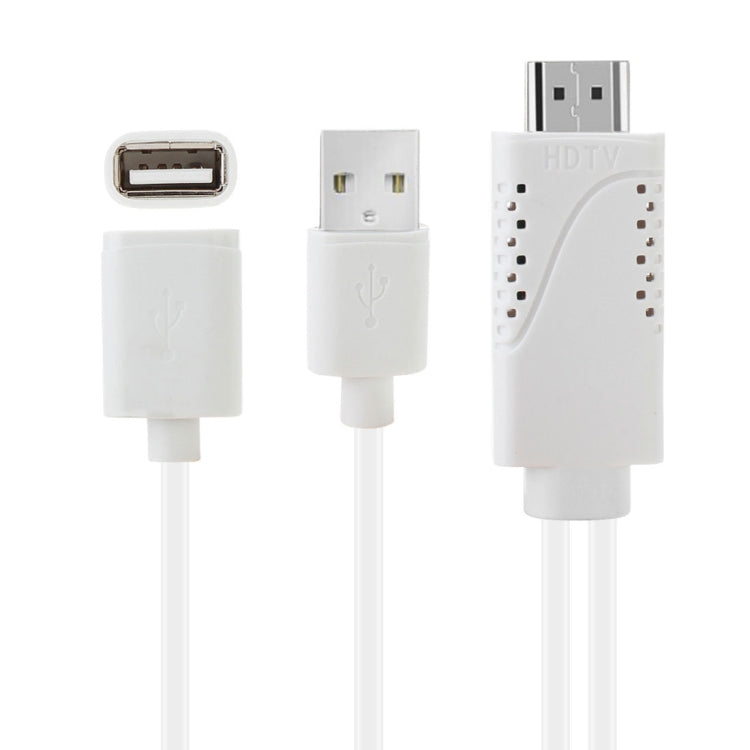 USBオス＋USB 2.0メスからHDMI電話用HDTVアダプターケーブル