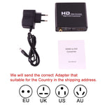NEWKENG X5 HDMI to DVI オーディオ付き 3.5mm 同軸出力 ビデオコンバーター、EUプラグ、X5 HDMI to DVI オーディオ付き