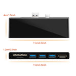 ROCKETEK SK-S5H 3 x USB 3.0 + HDMI + SD / TF メモリーカードリーダーハブ 4K HDMIアダプター、SK-S5H