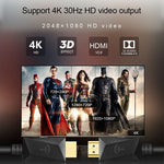 ROCKETEK HDMI01Y-2 HDMI 2.0 4K 30Hz 3D HD 金メッキコネクター HDMIケーブル 全HDMI機器対応、長さ：2m