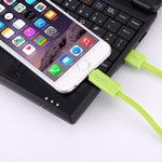 HAWEEL 1m 2イン1マイクロUSB & 8ピンからUSBデータ同期充電ケーブル、2イン1ケーブル2コネクター付き
