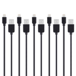 5個セット HAWEEL 1m高速8ピンからUSB同期充電ケーブルキット iPhone、iPad用 5個