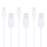 3個セット HAWEEL 1m 高速 8ピン to USB 同期＆充電ケーブルキット iPhone、iPad用、3個入り