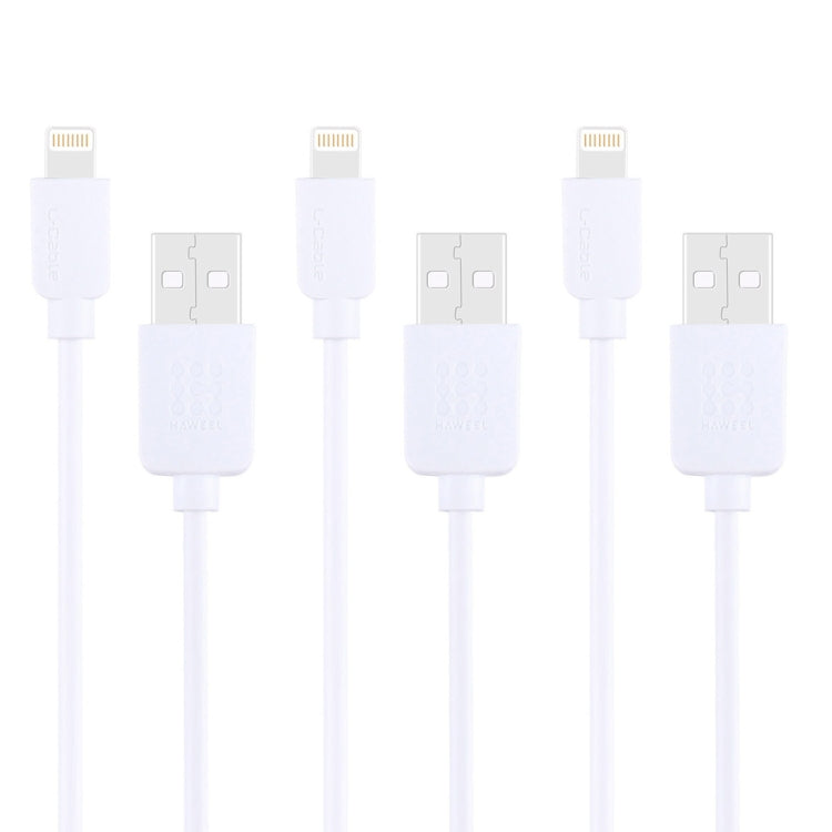 3個セット HAWEEL 1m 高速 8ピン to USB 同期＆充電ケーブルキット iPhone、iPad用、3個入り