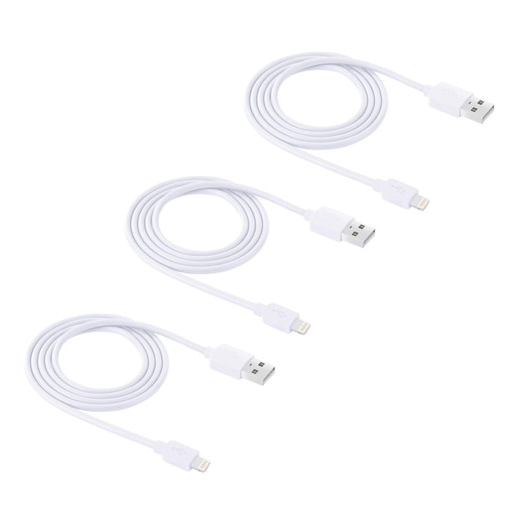 3個セット HAWEEL 1m 高速 8ピン to USB 同期＆充電ケーブルキット iPhone、iPad用、3個入り