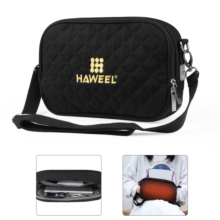 HAWEEL メッセンジャーショルダーバッグ デジタルタブレット・電話用ウォーマー収納バッグ ハンドウォーマー付き