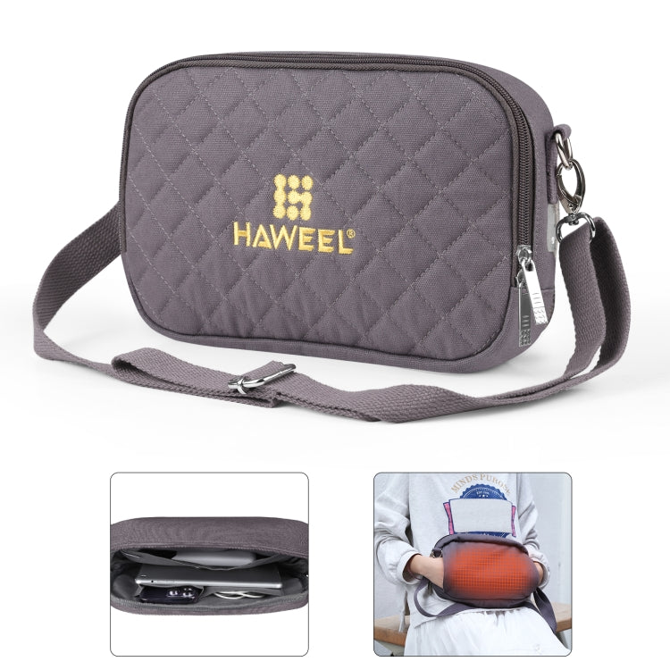 HAWEEL メッセンジャーショルダーバッグ デジタルタブレット・電話用ウォーマー収納バッグ ハンドウォーマー付き