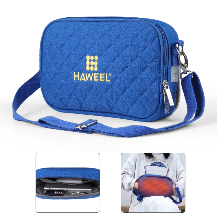 HAWEEL メッセンジャーショルダーバッグ デジタルタブレット・電話用ウォーマー収納バッグ ハンドウォーマー付き