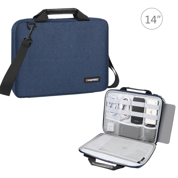 HAWEEL 13.0インチ〜14.0インチ ブリーフケース クロスボディ ラップトップバッグ Macbook、Lenovo Thinkpad、ASUS、HP対応 13.0インチ〜14.0インチ