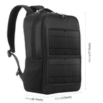 HAWEEL 14W ソーラーパネル搭載バックパック ラップトップバッグ ハンドル付き 5V / 2.1A 最大USB充電ポート 14Wバックパック 2