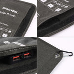 HAWEEL 28W折りたたみ式ソーラーパネル充電器 5V 3A最大デュアルUSBポート付き、28Wパネル(B)