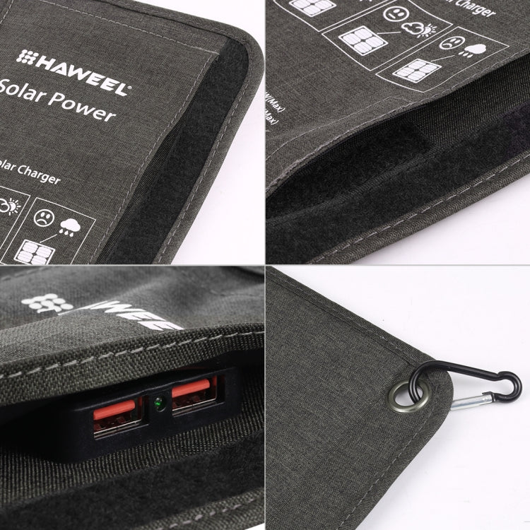 HAWEEL 28W折りたたみ式ソーラーパネル充電器 5V 3A最大デュアルUSBポート付き、28Wパネル(B)