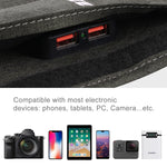 HAWEEL 28W折りたたみ式ソーラーパネル充電器 5V 3A最大デュアルUSBポート付き、28Wパネル(B)