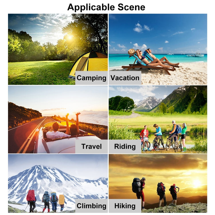 HAWEEL 14W 5V 2.4A ポータブル折りたたみ式ソーラーチャージャー アウトドア旅行用充電式折りたたみバッグ 4つのソーラーパネル＆USBポート付き サイズ: S, 14W