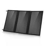 HAWEEL 18W 3パネル 折りたたみ式ソーラーパネル充電バッグ 5V / 3.1A 最大デュアルUSBポート対応 QC3.0およびAFC対応、18W 3パネル