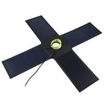 HAWEEL 28W 折りたたみ式傘トップ ソーラーパネル充電器 5V 3A 最大デュアルUSBポート対応 QC3.0 / FCP / SCP / AFC / SFCPプロトコル対応