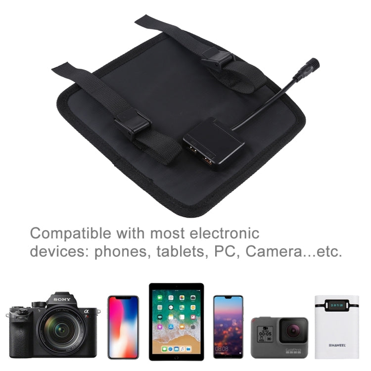 HAWEEL 28W 折りたたみ式傘トップ ソーラーパネル充電器 5V 3A 最大デュアルUSBポート対応 QC3.0 / FCP / SCP / AFC / SFCPプロトコル対応