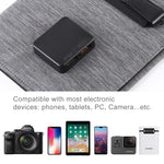 HAWEEL 21W 超薄型 3つ折り 折りたたみ式 5V / 3A ソーラーパネル充電器 デュアルUSBポート対応 QC3.0およびAFC対応、超薄型21W