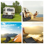 HAWEEL 60W 折りたたみ式ソーラーパネル充電器 旅行用折りたたみバッグ、60W