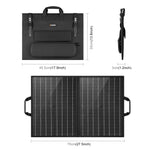 HAWEEL 50W 折りたたみ式ソーラーパネル充電器 旅行用折りたたみバッグ、50W