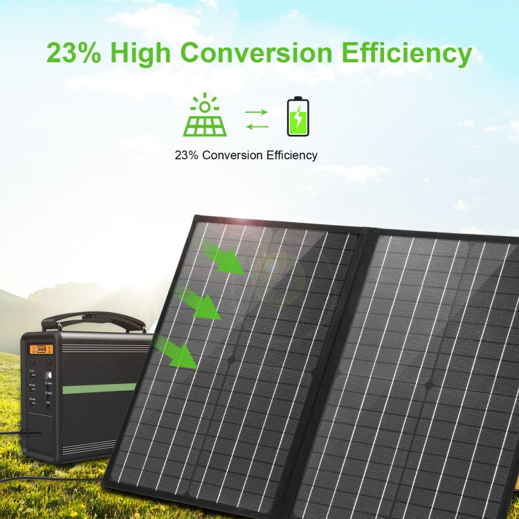 HAWEEL 50W 折りたたみ式ソーラーパネル充電器 旅行用折りたたみバッグ、50W