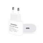 HAWEEL PD 20W シングル USB-C / Type-C インターフェース QC トラベル充電器、フルQCプロトコル対応、EUプラグ、QC充電器 EUプラグ